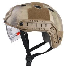 БЫСТРО Шлем Emerson с защитные маски PJ Тип военный страйкбол шлем A-TACS EM8819E безопасности и Surviva