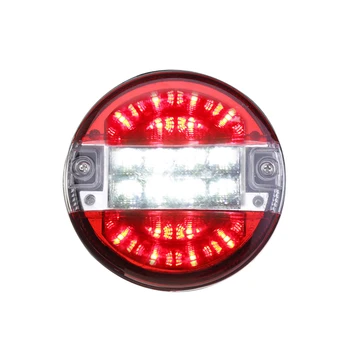 

2 Pcs 24V LED Car Tail Lights Waterproof Warning Lamp for Trailer Boat Caravan Red White/Red Yellow