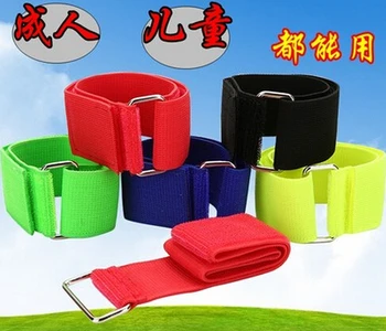 

50x5CM Adjustable Elastic Ankle Strap Team Unity Building Games Playground Three-Legged Game Props