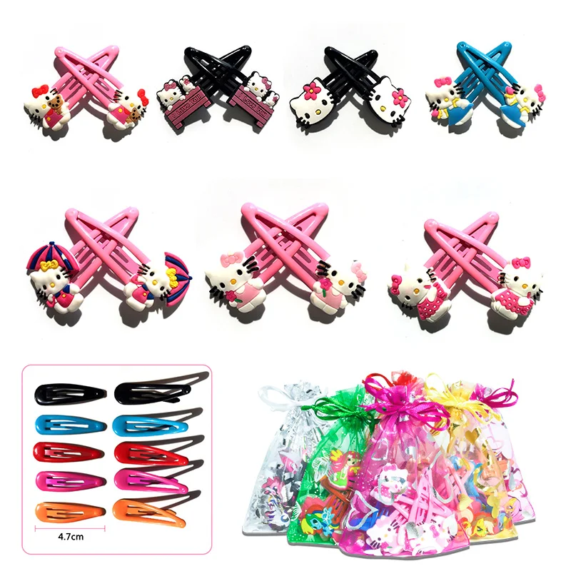 2pcs/pair Hello Kitty Hair Clips Hair Accessories for Children Hair decorations Kids Hair pins