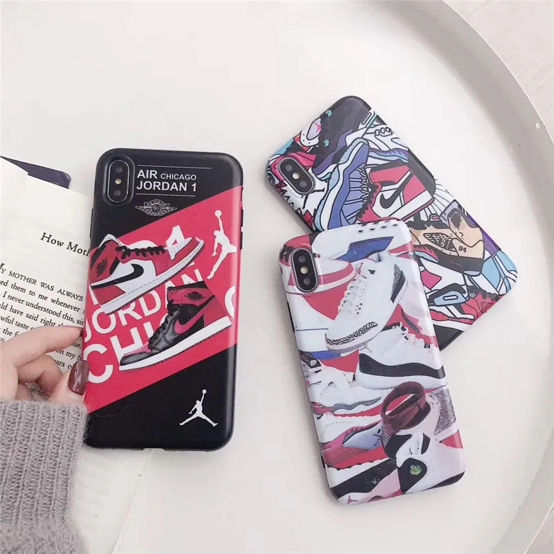

Phone Cover case For Iphone XS MAX XR XS X 10 8 7 6 6S plus Air Jordan Soft silicone Cases Nba Sports Basketball All Inclusive
