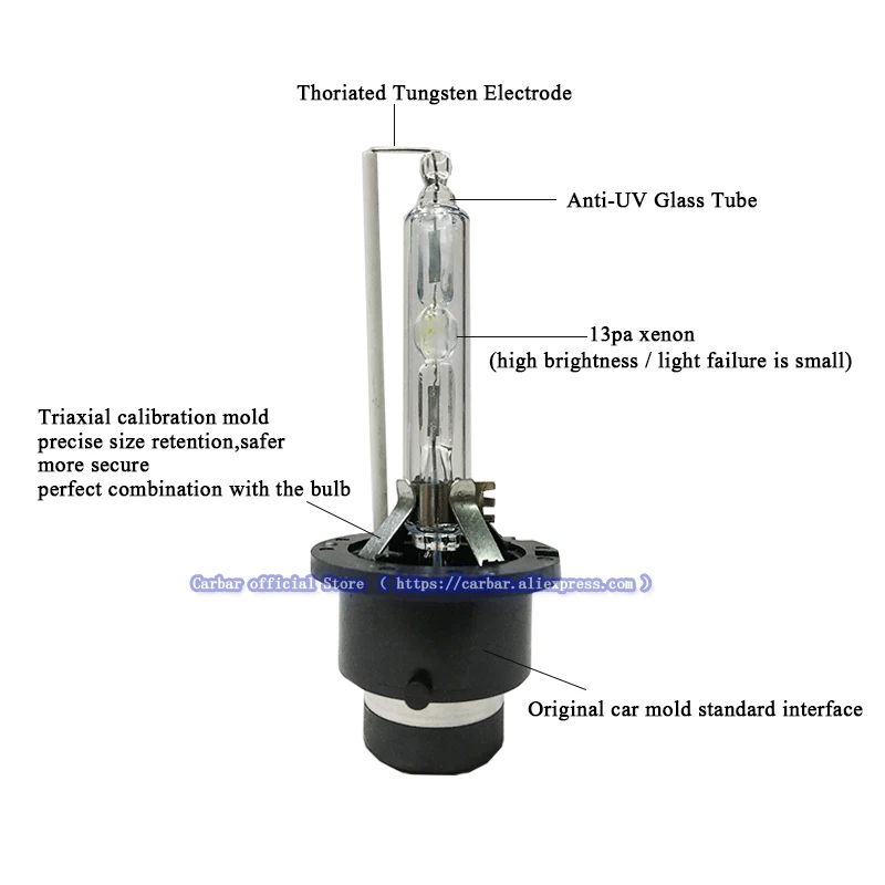 Carbar # D4C HID ксеноновая лампа супер яркий 35 Вт D4C 4300 К Ксеноновые фар замены ламп 6000 К 8000 К HID фара Лампа D4C