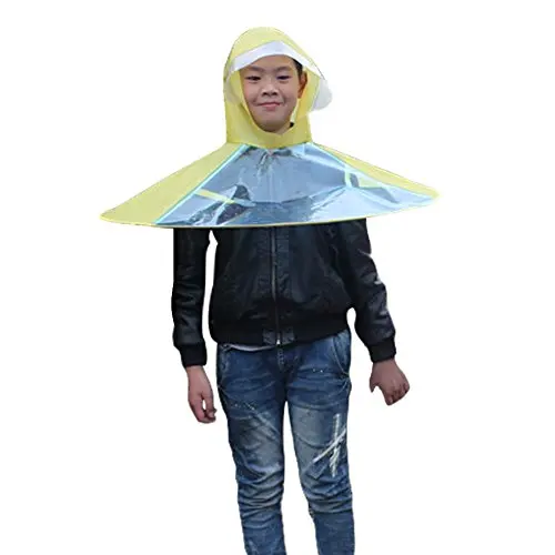 1 STÜCK Kopfbedeckung Regenschirm Hüte Hände Frei für Angeln Outdoor Sport  HV 