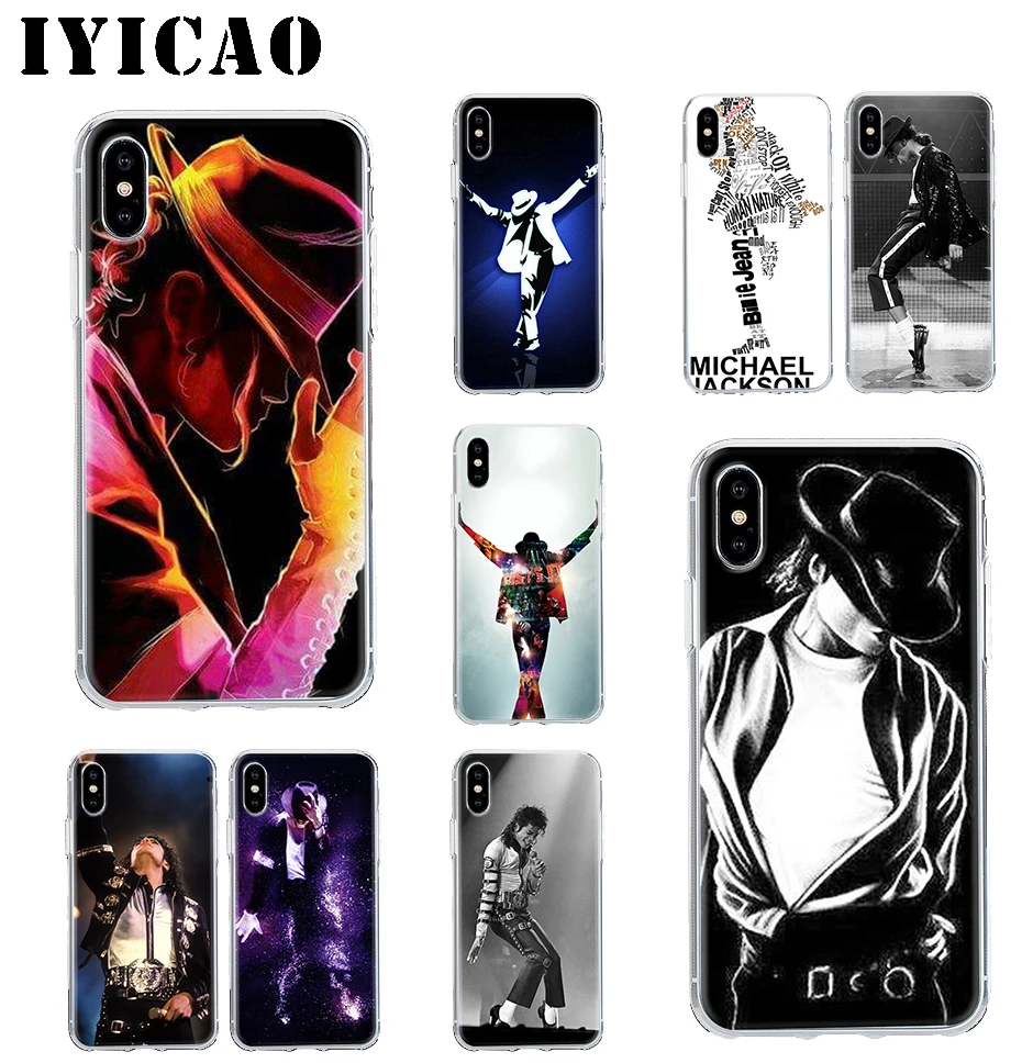 

IYICAO michael jackson singer Hard Case Cover Shell for iPhone 4 4s 5 5s Se 6 7 7plus 8 8Plus X XS MAX XR 6s Plus