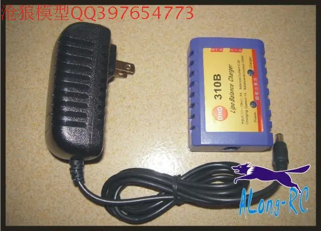 

free shipping: 2-3Cells Li-Po  7.4v  11.1v    Battery balance Charger  310B CHARGER  with the adapter (110-240V)