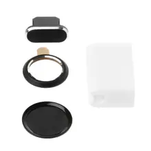 4 в 1 держатель шнура для кабеля Пылезащитная заглушка зарядный порт задний тыловой объектив камеры защитное кольцо чехол для дома ID сенсорная кнопка наклейка