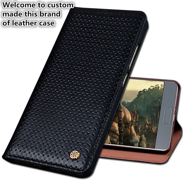  JC06 Genuine Leather Flip Cover Case For Apple iPhone 8 Plus(5.5') Phone Case For Apple iPhone 8 Pl