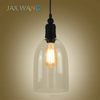 

Nordic Country Style LED Pendant Lights Glass Pendant Lamp Oval Featured E27 Glass Vintage for Home Decorative Hanging Lamp