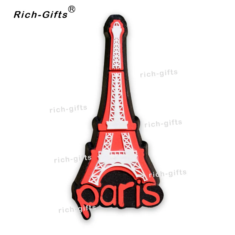 

OEM/ODM Customized Promotional Gifts With Your Logo Home Decoration PVC Fridge Magnets Souvenir Eiffel Tower MOQ1000PCS(RC-FR)