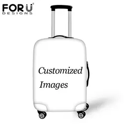 FORUDESIGNS Custom Images дорожный Багаж защитный чехол для 18-30 дюймов 3D печать эластичный толстый покрытия чемодана с молнией