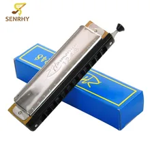 SENRHY New Arrival 12 Holes 48 Tones C Key Chromatic Harmonica For Beginners Musical Woodwind Instruments Lovers Gifts Hot