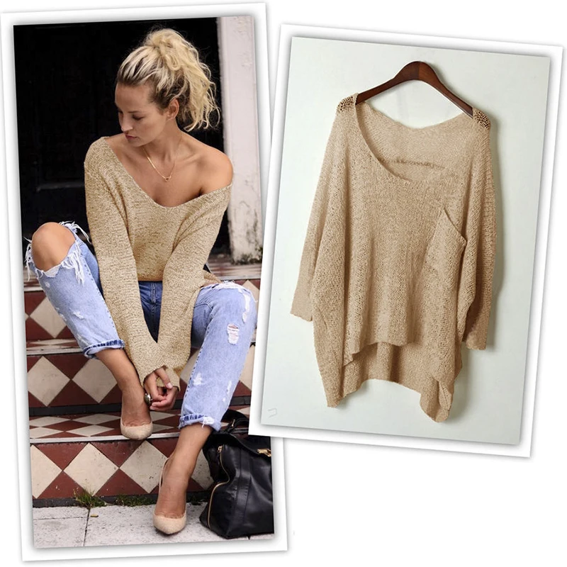 baggy off the shoulder tops