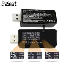 AT34 USB 3,0 цвет ЖК-дисплей Вольтметр Амперметр мультиметр батарея зарядки Напряжение измеритель тока запасные аккумуляторы для телефонов USB