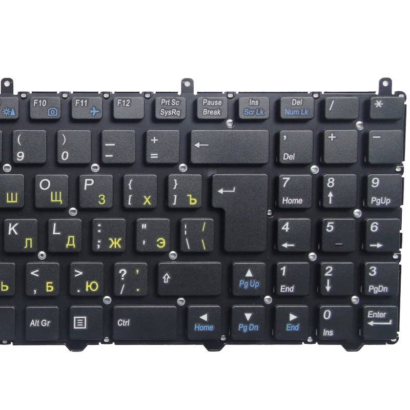 Teclado Russo Gzeele ru Teclado para Dexp Achilles G100 G101 G102 G103 G104 G105 G106 G108 G109 G110 G111 G112 G115 Preto Teclado de substituição - Imagem 5