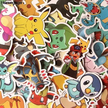 

Homegaga 37pcs cute cartoon kids pasters diy cosplay print notebook phone laptop bicycle scrapbooking decals wall stickers D2013