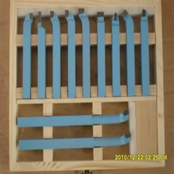 

Precision hard alloy Turning Tool lathe tool Kits cutter cutting tools with wooden case