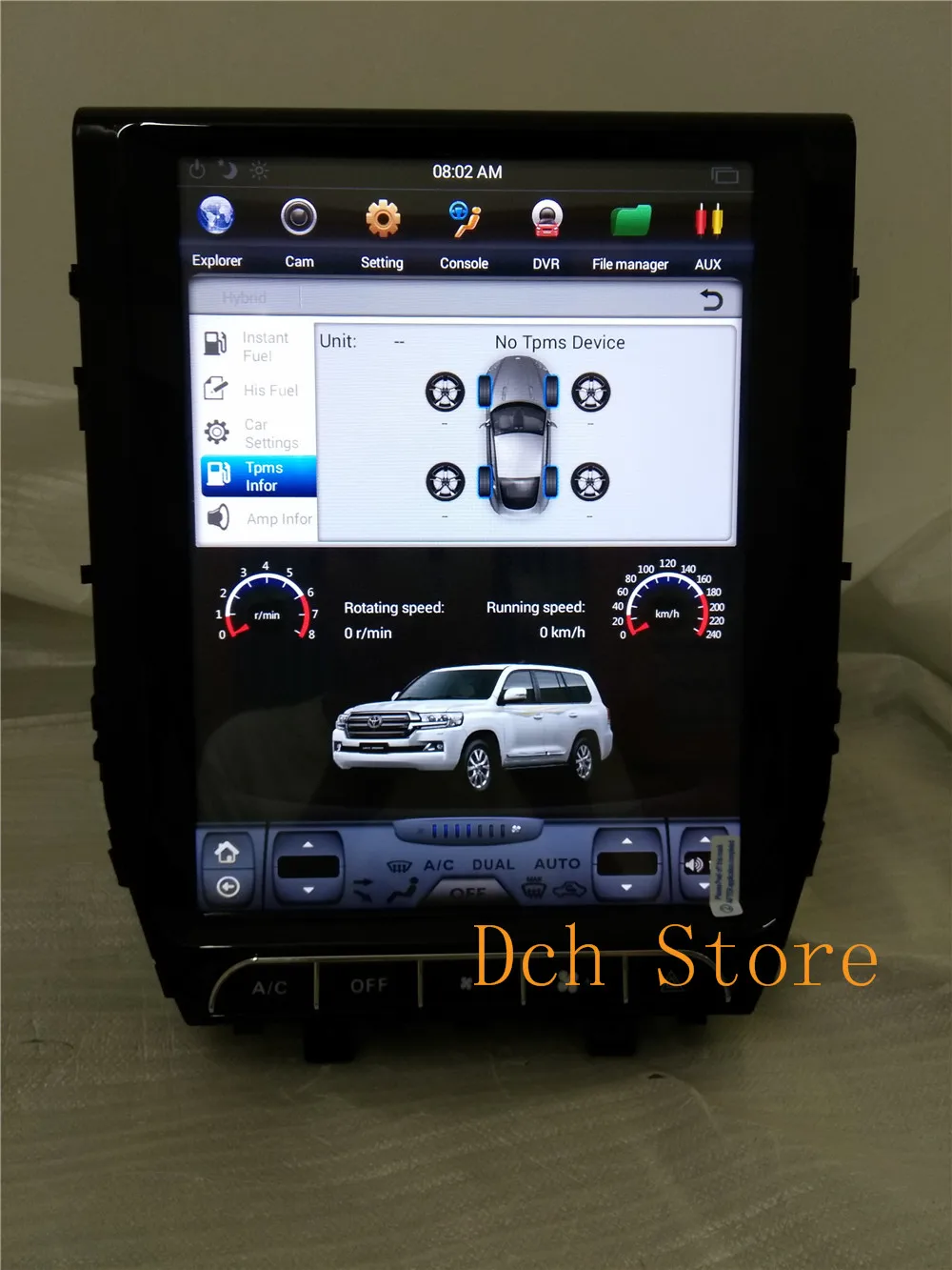 12,1 дюймов вертикальный tesla стиль Android 8,1 автомобильный DVD gps авто радио navi для Toyota LandCruiser land cruiser LC200