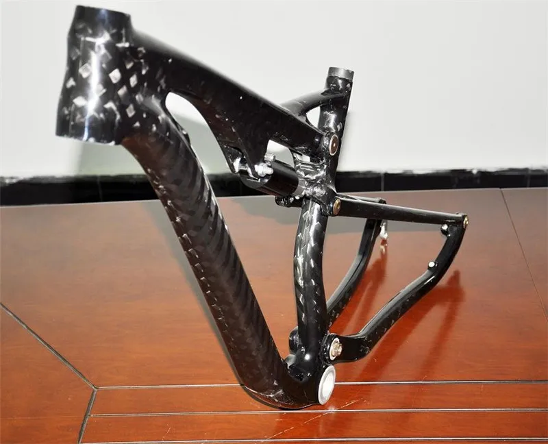 Cheap 29er Full Carbon Suspension MTB Frame QR and Thru Axle compatible 2016 latest version 4