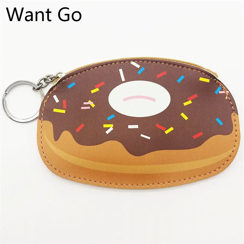Хотите пойти Kawaii 3D хлеб Дизайн Детей Портмоне милый кошелек для монет Чехол кожаный маленький кошелек мини клатч ключ сумка для хранения