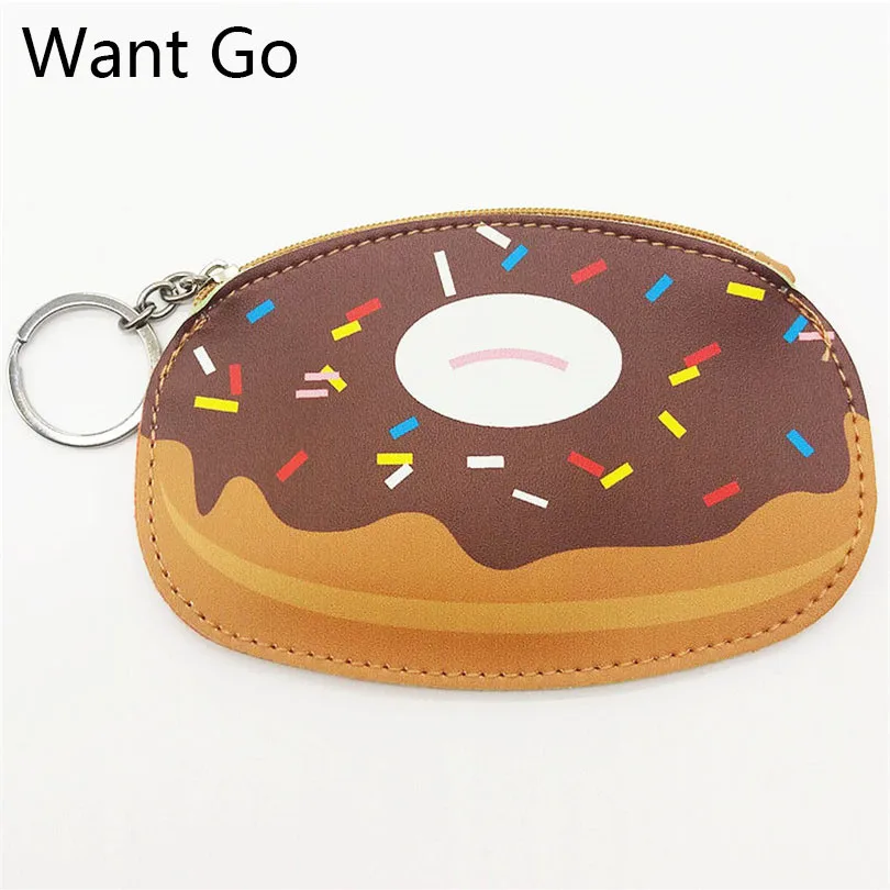 

Want Go Kawaii 3D Bread Design Children Coin Purse Cute Coin Wallet Pouch Leather Small Purse Girls Mini Clutch Key Storage Bag