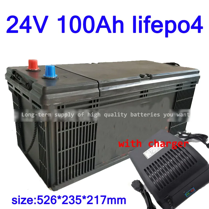 GTK Водонепроницаемый 24 V 100AH lifepo4 аккумулятор BMS 8 S 25,6 V для 2400 W велосипедов автодома RV AGV скутер гольф-тележка автомобиль+ 10A зарядное устройство