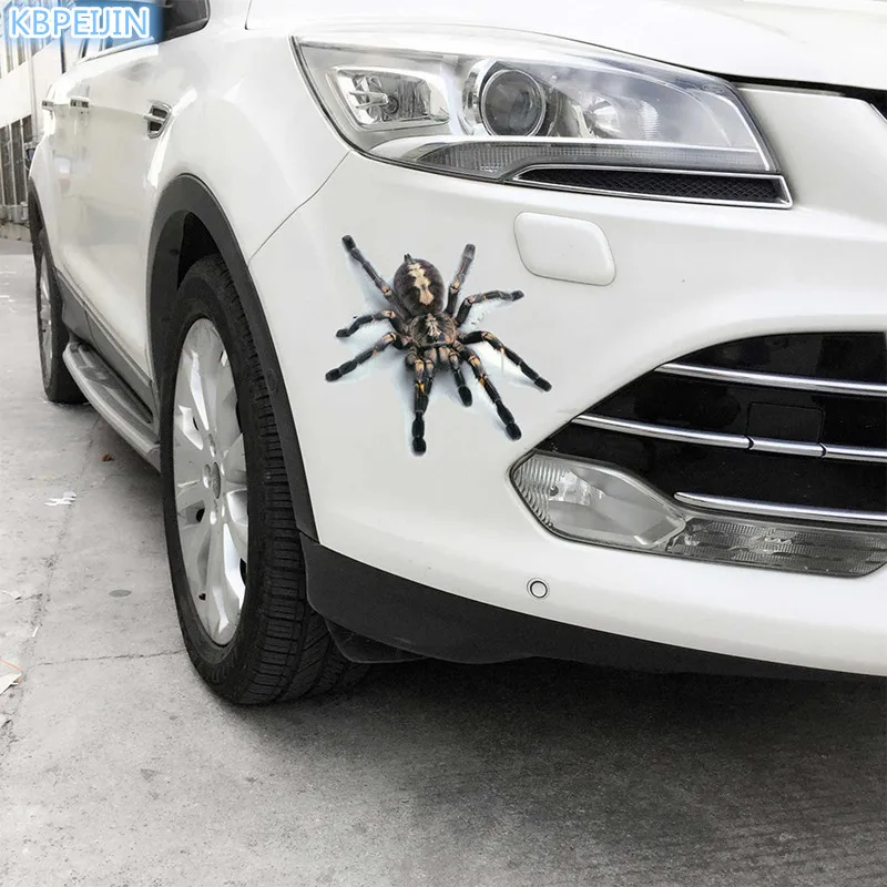 Стикер для автомобиля 3D моделирование животных Паук геккон скорпионы Porsche cayenne