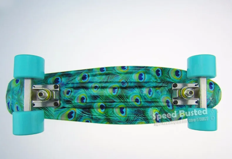 Galaxy mini cruiser 22 peny для скейтборда, для Лонгборда Pnny полный прозрачный скейтборд Рыбная доска розовый и синий patines дети