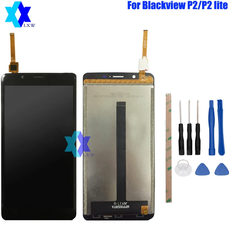 For Original Blackview P2 /P2 Lite LCD Display+Touch Screen Panel Digital Replacement Parts Assembly 5.5 inch 1920X100P | Мобильные
