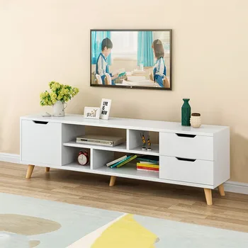 

European Style Modern Coffee Table Television Stands Living Room TV Stand With Three Cabinet Storage Furniture meuble tv table