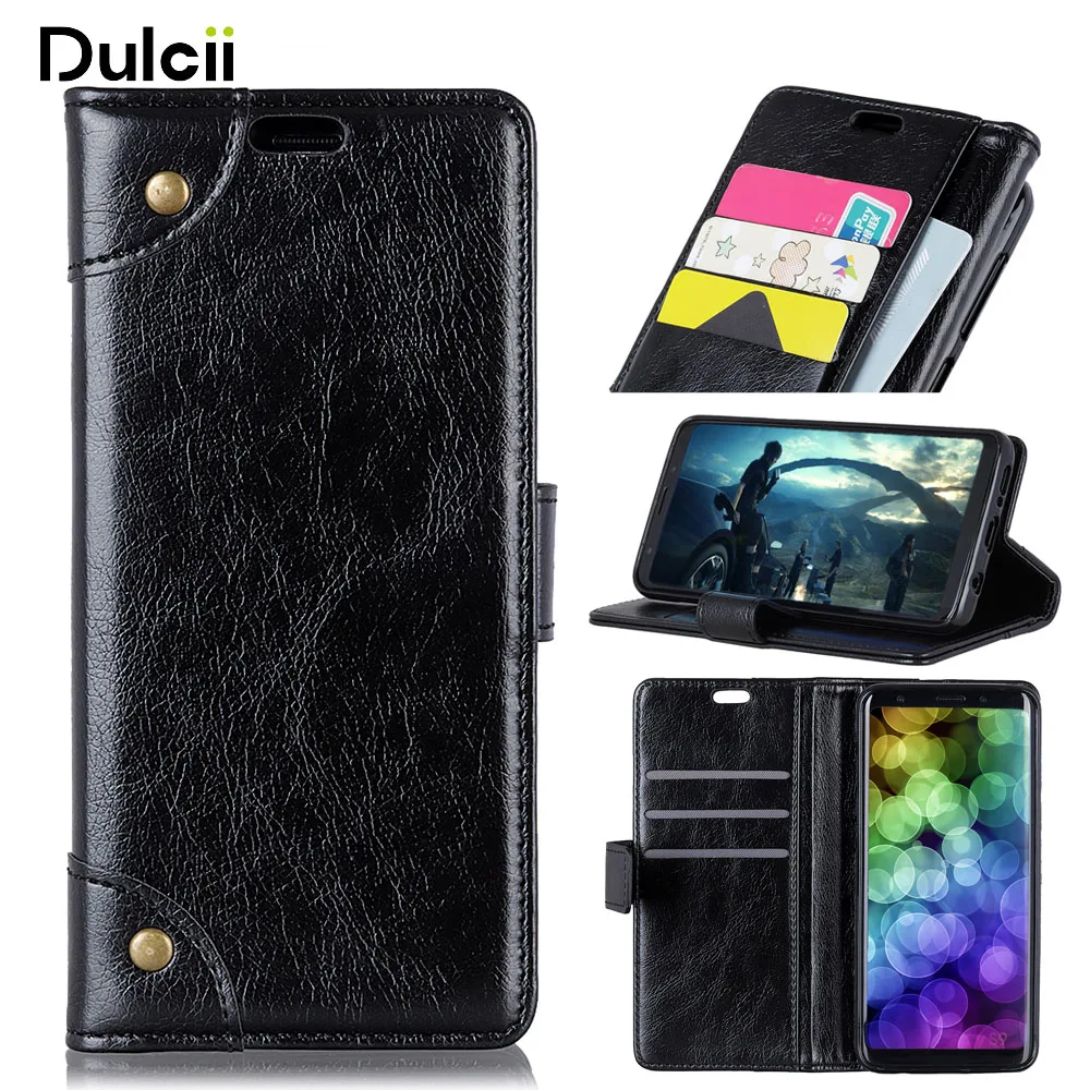 Dulcii for Huawei Mate 20 Lite Business Case Textured PU Leather Wallet Stand Phone / Maimang 7 | Мобильные телефоны и