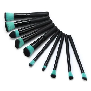 

10PCS makeup brushes set professional Wooden handle Foundation Cosmetic Eyebrow Eyeshadow Brush Makeup Brush Sets Tools 5U0906
