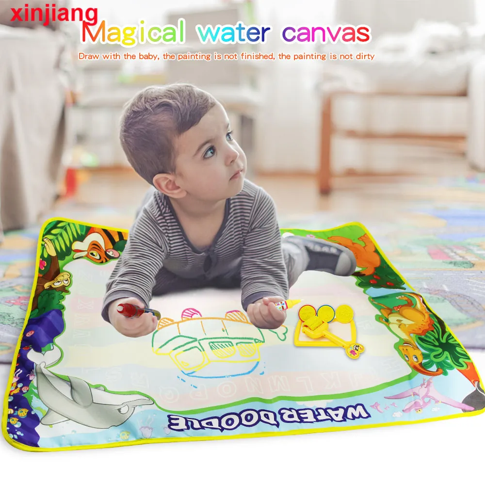 Educational Toys for children Drawing Board Set Magic Water Drawing Doodle Mat with Magic Pen Creative Drawing Painting Toys } Educational Toys for children Drawing Board Set Magic Water Drawing Doodle Mat with Magic Pen Creative Drawing Painting Toys }