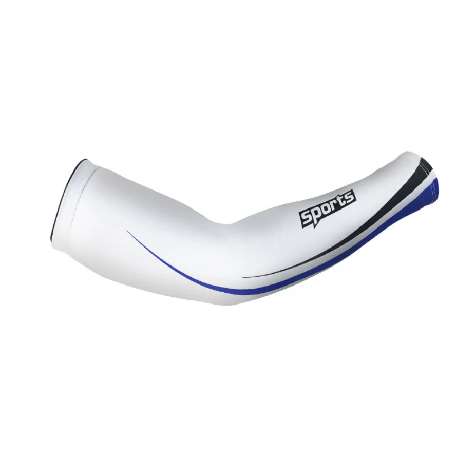 1Pair-Blue 9 цветов 1 пара Прохладный велосипедный митенки бег Велосипедный спорт УФ Защита от Солнца защиты манжеты крышка защитный рукав велосипед спортивные рукава - Цвет: 1Pair-Blue