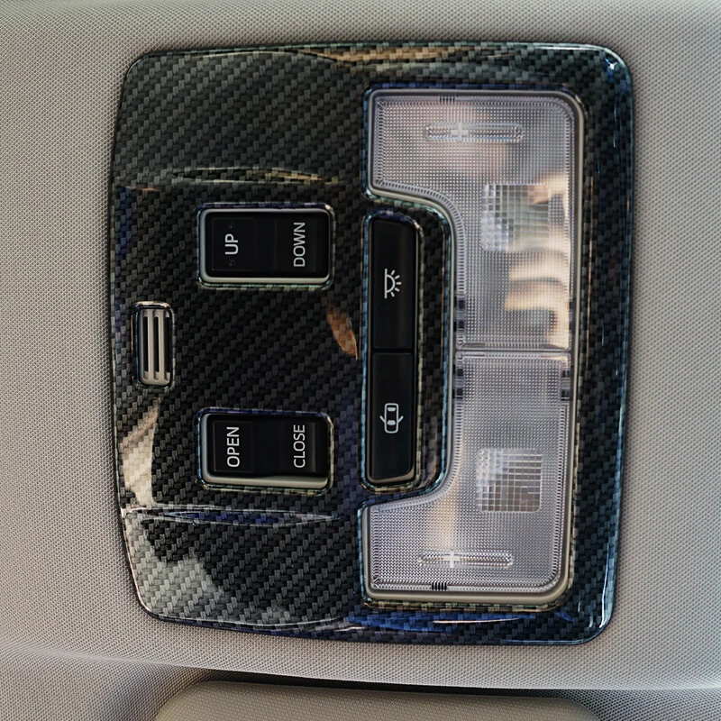 Передний светильник для чтения из углеродного волокна, рамка для Toyota RAV4, внутренняя лампа для чтения, рамка для Toyota RAV4