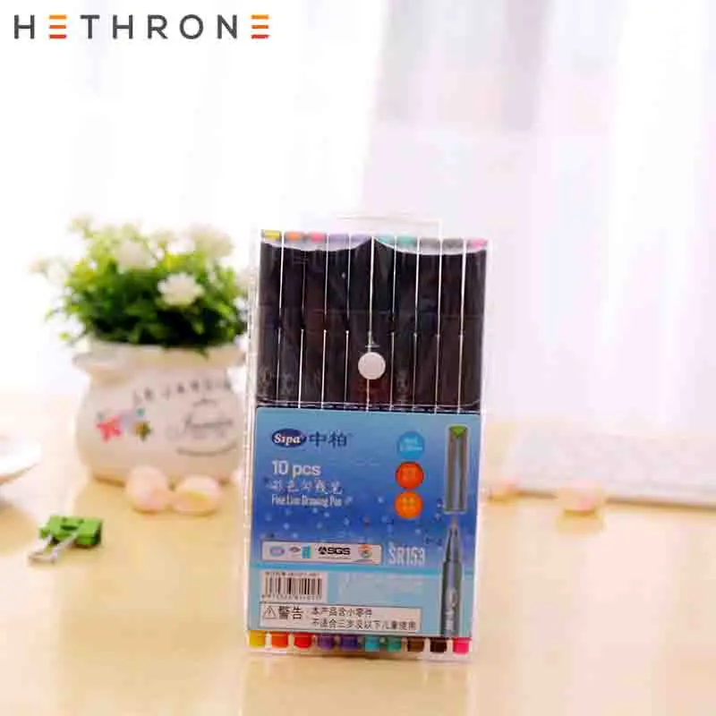Hetron 10 шт. маклеры ручка искусство для рисования на водной основе дизайнерские