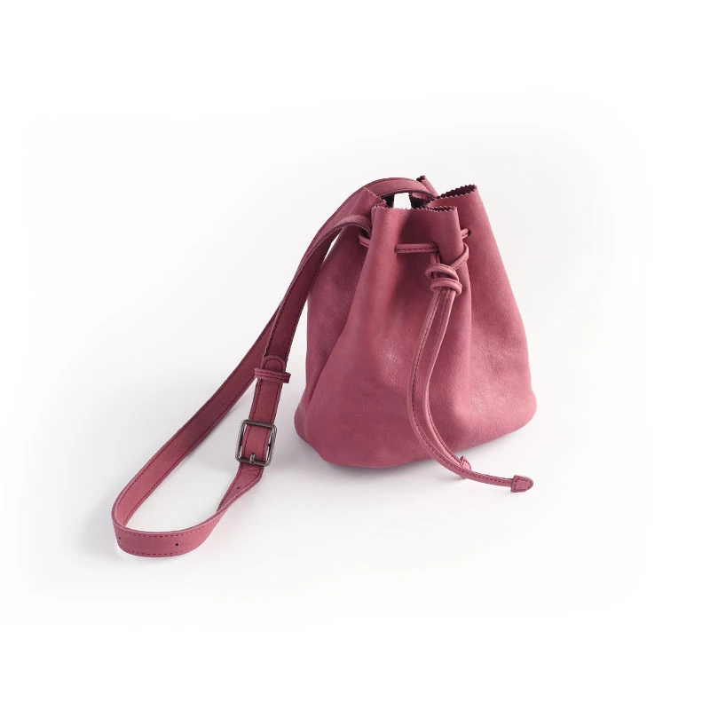 Vendange retro casual emmer echt lederen handgemaakte schoudertas messenger bag 2547 Vendange retro casual emmer echt lederen handgemaakte schoudertas messenger bag 2547