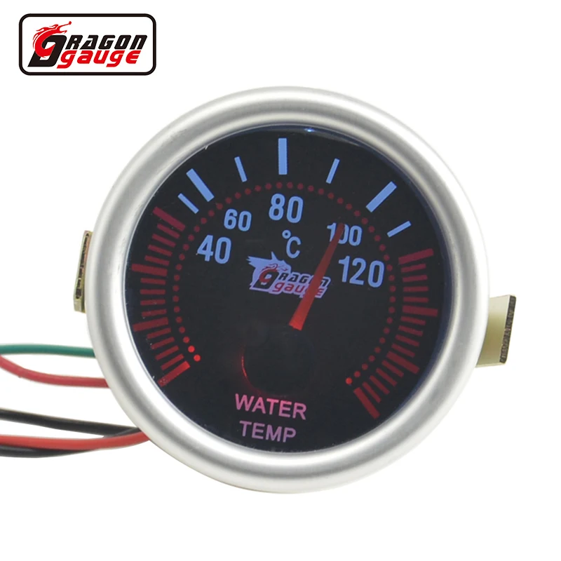 52mm White backlight car motorcycle Water temp gauge Unit 40 120 C