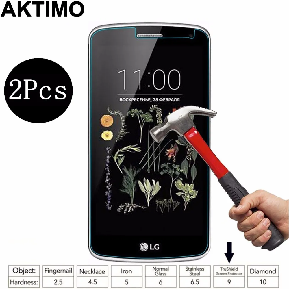 Ультратонкое закаленное стекло 2 шт./лот 9H для LG K5 Lte X220 X220DS защитная пленка экрана