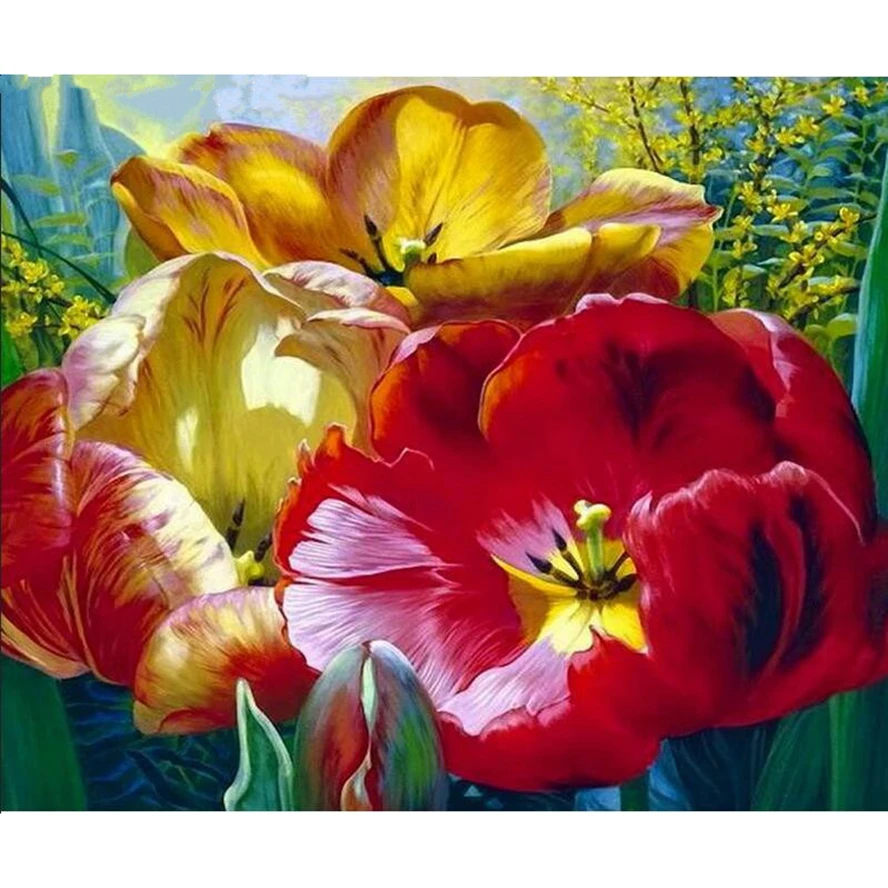 Rhinestone painting crystal Home Decor DIY Diamond painting Poppy flower 5D cross stitch pattern diamond embroidery gift
