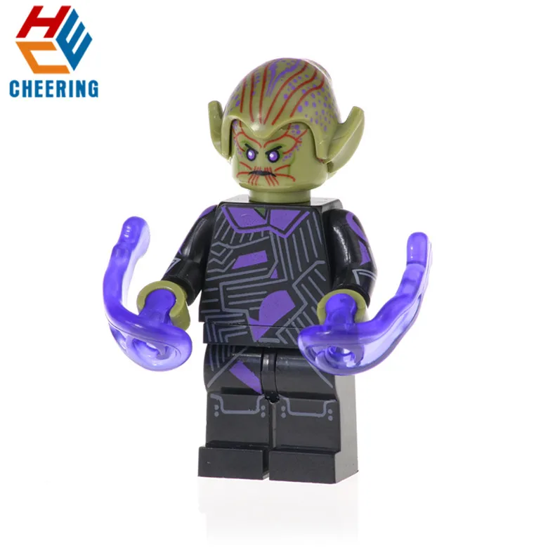 20 шт. оптом строительные блоки Марвел Капитан образование подарок Danvers Skrull MarVell Ronan фигурки Кирпичи игрушки для детей XH 1009