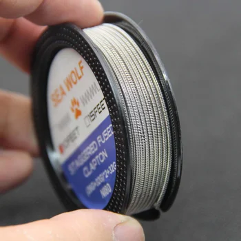 

SEA WOLF NI80 10ft STAGGERED FUSED CLAPTON wire For Electronic cigarette RDA RBA Rebuildable Atomizer Heating Wires Coil Tool