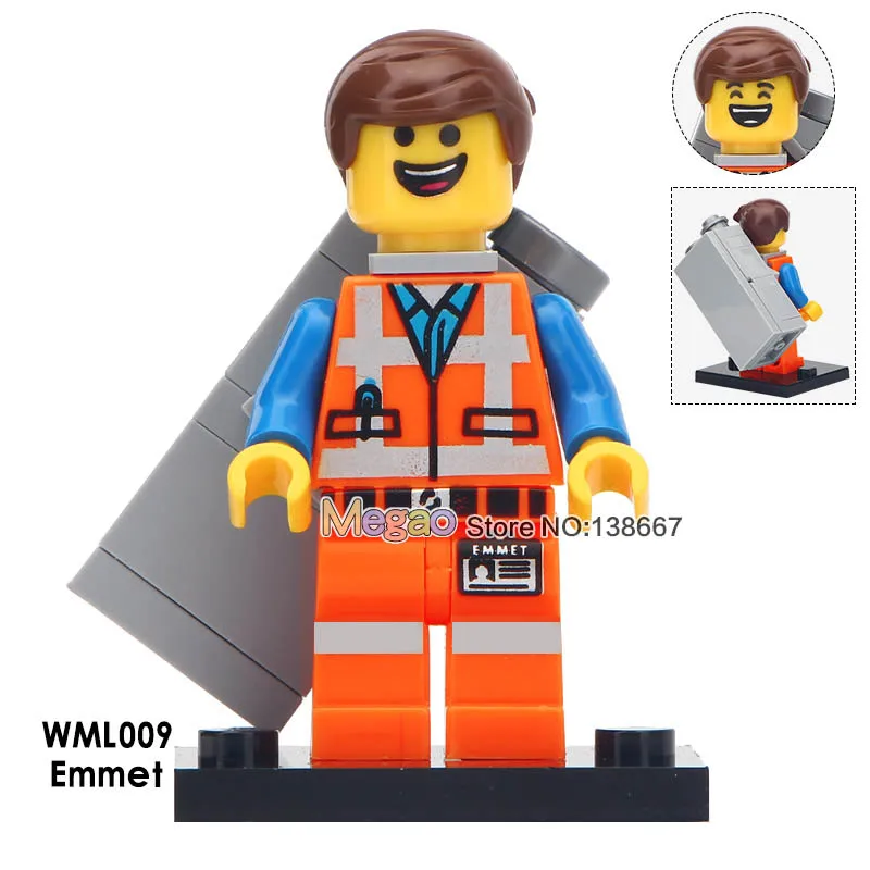 

Building Blocks Single Sale Emmet Wyldstyle Robo Swat Vitruvius Robot God Mazinger Z The Ancestor Bricks Gift Toys For Children