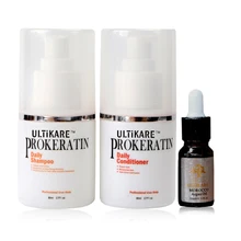 3 шт./компл. аргановое масло+ Кератиновое лечение шампунь для ежедневного ухода и ежедневный кондиционер для разглаживания и блестящих волос