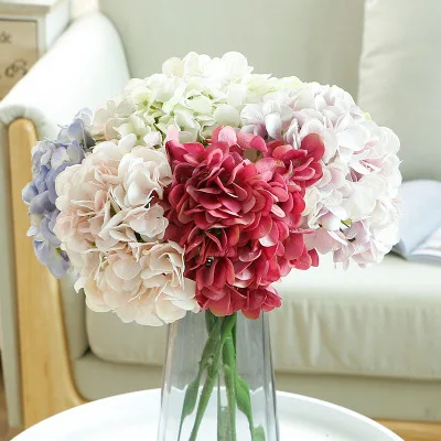 new arrival Hydrangea moist touch real touch artificial flower high quality home decoration