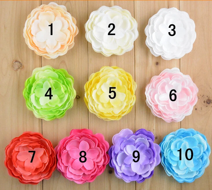 

Free shipping 30PCS 9cm rose shape fabric flower for DIY hair accessory can mix colors(FWR-9)