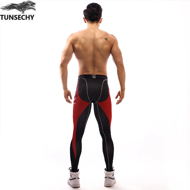 Мужские компрессионные колготки Jogger Брюки Фитнес физические упражнения Бодибилдинг длинные штаны брюки спандекс быстросохнущая