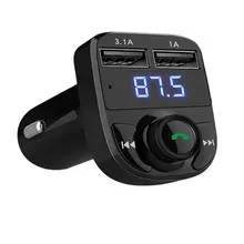 

HY82 Universal Design Wireless Bluetooth Hands free Car Kit FM Transmitter MP3 Player Dual USB Charger Kit