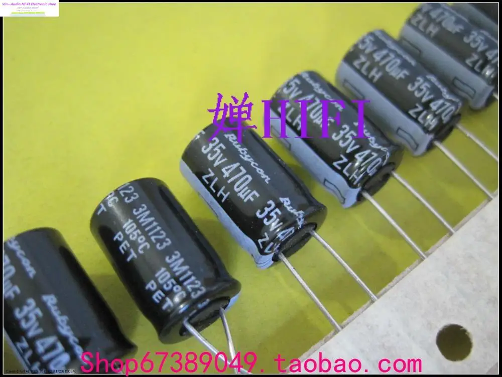 4 RUBYCON 1000uF 10V 105°C ALUM ELECTROLYTIC CAPACITOR 10x16