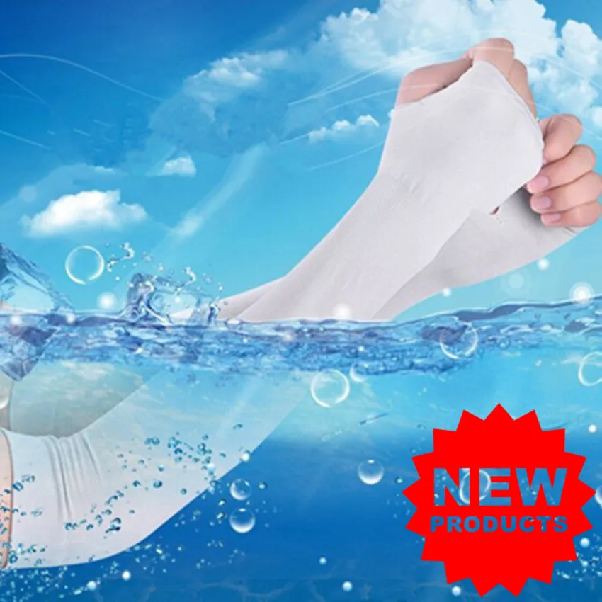 

Sun Protection Arm Cooling Sleeve Warmers UV Summer Running Cycling Men Women Pair Sports Bike Basketball Sleeves Soft 6 Colors