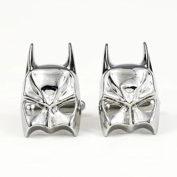 

12/pcs/lot Superhero Batman Cufflinks Silver Plated Generous Man Cuff link Accessories gift